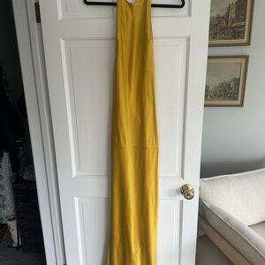 Reformation Backless Yellow Dress